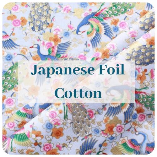 Japanese Foil Cotton The Fabric Counter