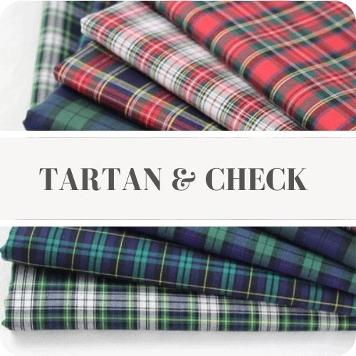 Cotton Fabric Red Tartan Check Craft Fabric Material Metre -  Ireland