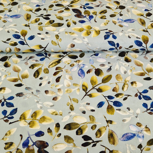 "La Moda" 100% Viscose Digital Print - Botanicals - The Fabric Counter