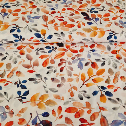 "La Moda" 100% Viscose Digital Print - Botanicals - The Fabric Counter