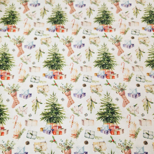 100% Cotton Digital Print - Christmas - Festive Season - The Fabric Counter