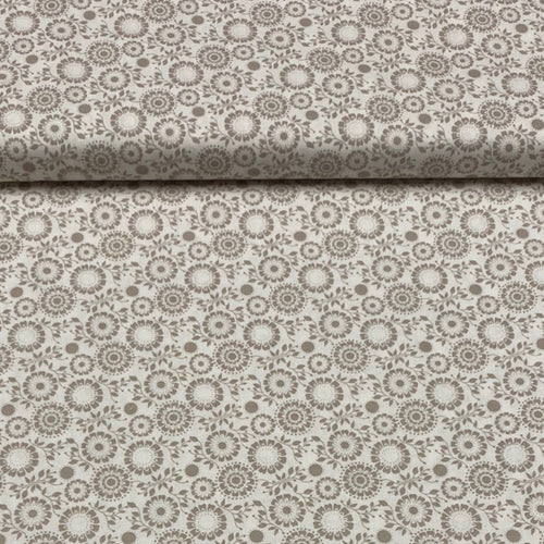 100% Cotton Ditsy Print - Beige - The Fabric Counter