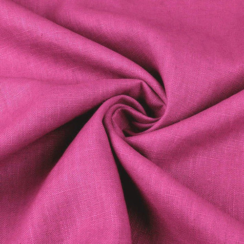 100% Linen - Fuchsia - The Fabric Counter