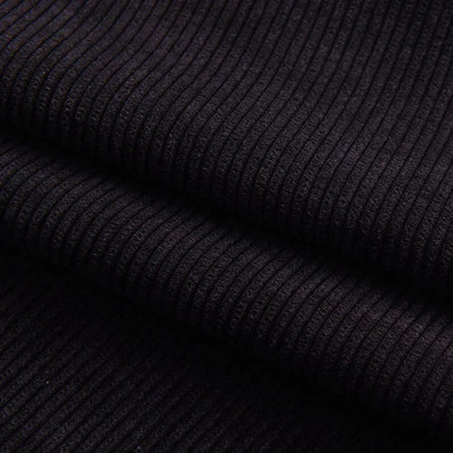 8 Whale Corduroy - Black - The Fabric Counter