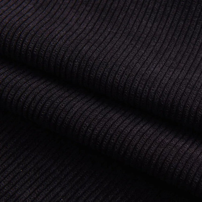8 Whale Corduroy - Black - The Fabric Counter