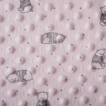Baby Bear Minky - Pink - The Fabric Counter