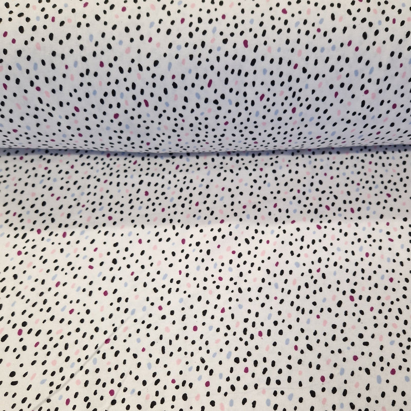 Brushed Cotton - Spots - The Fabric Counter