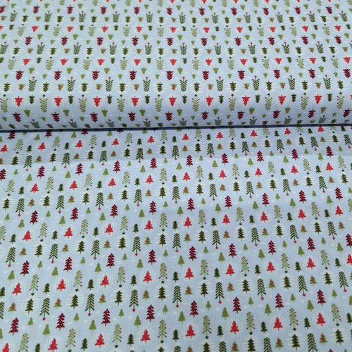 Christmas Cotton Print - Christmas Trees - The Fabric Counter