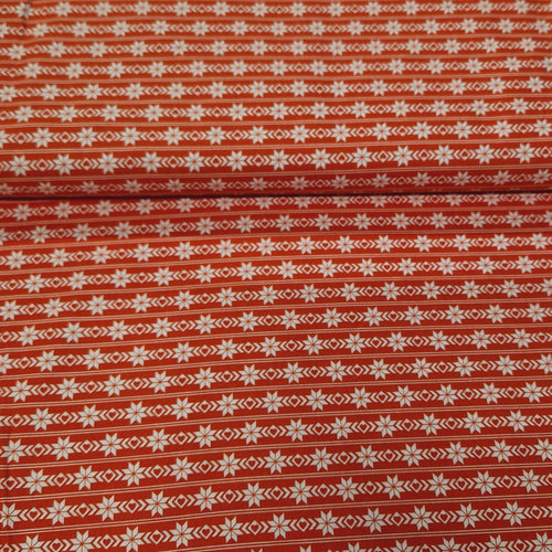 Christmas Cotton Print - Fair Isle - The Fabric Counter