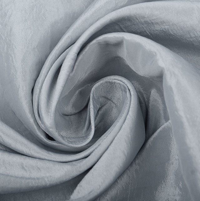 Crinkle Taffeta - Light Grey - The Fabric Counter