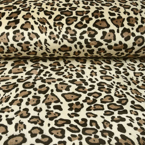 Cuddle Fleece - Leopard Print - The Fabric Counter