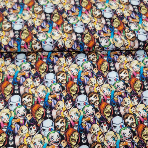 Digital Cotton Print - Halloween DC Villians - The Fabric Counter