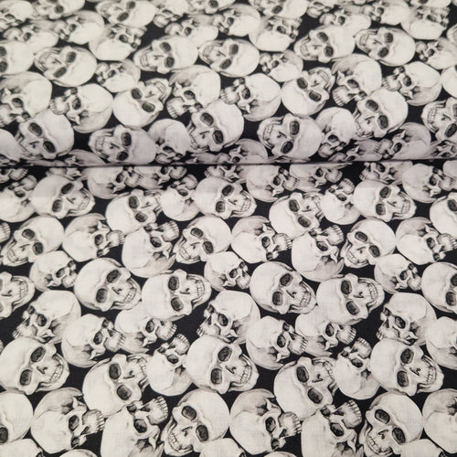 Digital Cotton Print - Halloween Skulls - The Fabric Counter