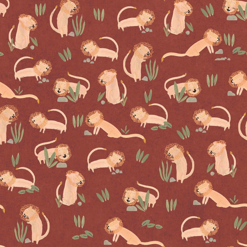 Lion GOTS Organic Cotton Jersey The Fabric Counter