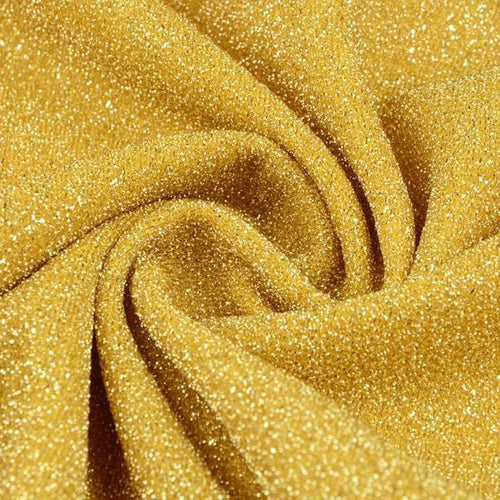 Lurex Knit - Yellow Gold - The Fabric Counter