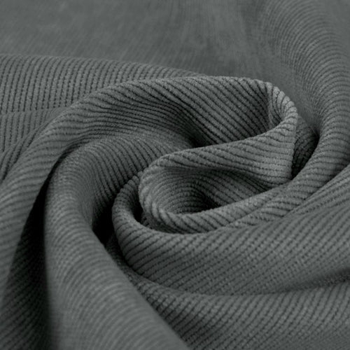 Plain Corduroy 16W - Grey - The Fabric Counter