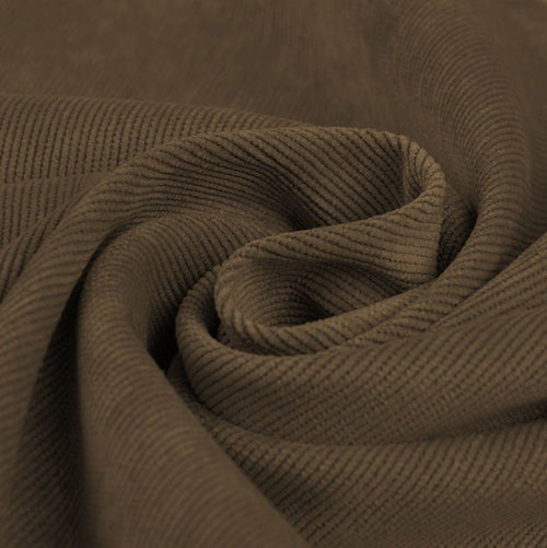Plain Corduroy 16W - Mocca Brown - The Fabric Counter