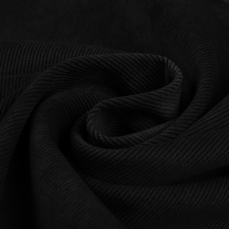 Plain Corduroy - Black - The Fabric Counter