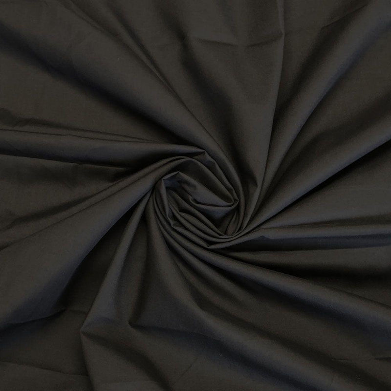 Plain Polycotton - Black - The Fabric Counter