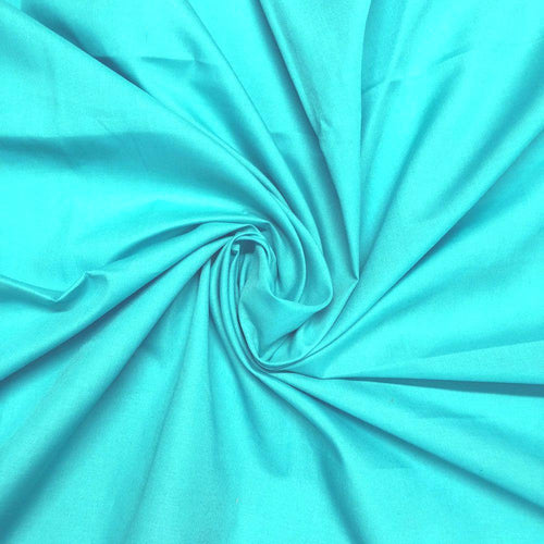 Plain Polycotton - Teal Blue - The Fabric Counter