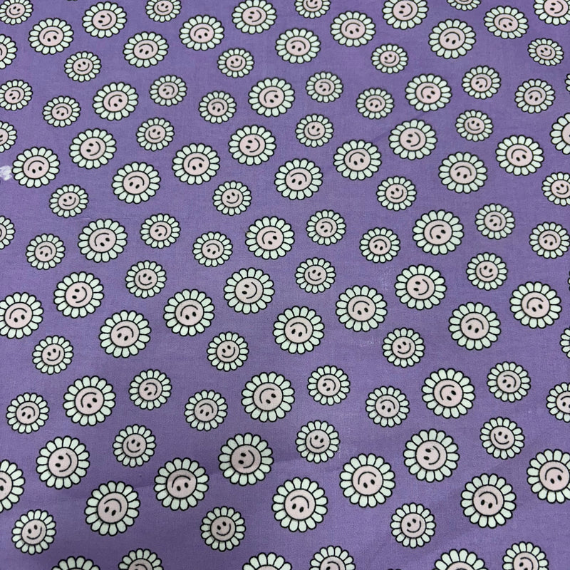 Smiley daisy Polycotton