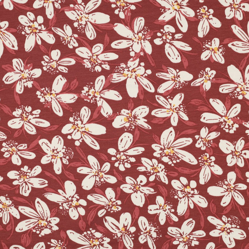 French Terry Cotton Jersey - Floral