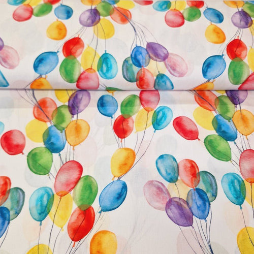 100% Cotton Digital Print - Balloons - The Fabric Counter