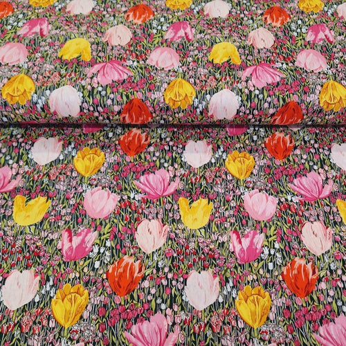 100% Cotton Digital Print - Tulips - The Fabric Counter
