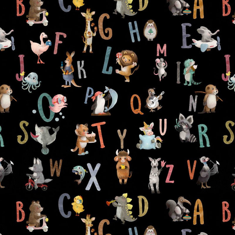 100% Cotton Print - Alphabet - The Fabric Counter