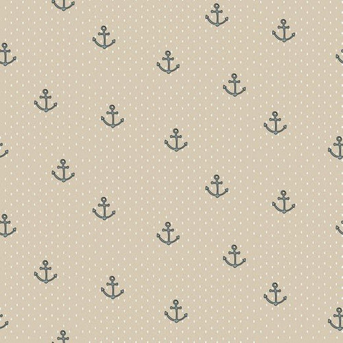 100% Cotton Print - Anchor - The Fabric Counter