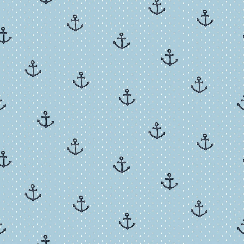 100% Cotton Print - Anchor - The Fabric Counter