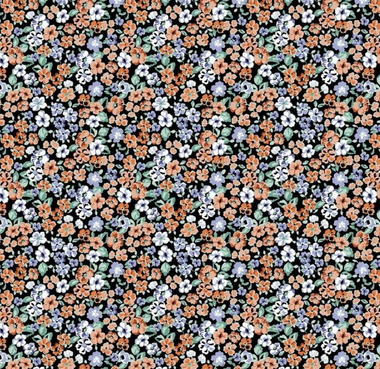 100% Cotton Print - Floral - The Fabric Counter