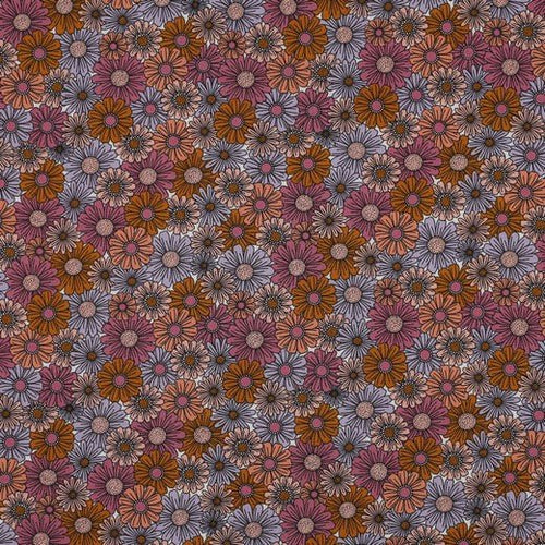 100% Cotton Print - Retro Floral - The Fabric Counter