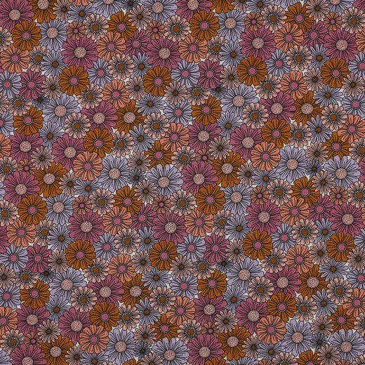 100% Cotton Print - Retro Floral - The Fabric Counter