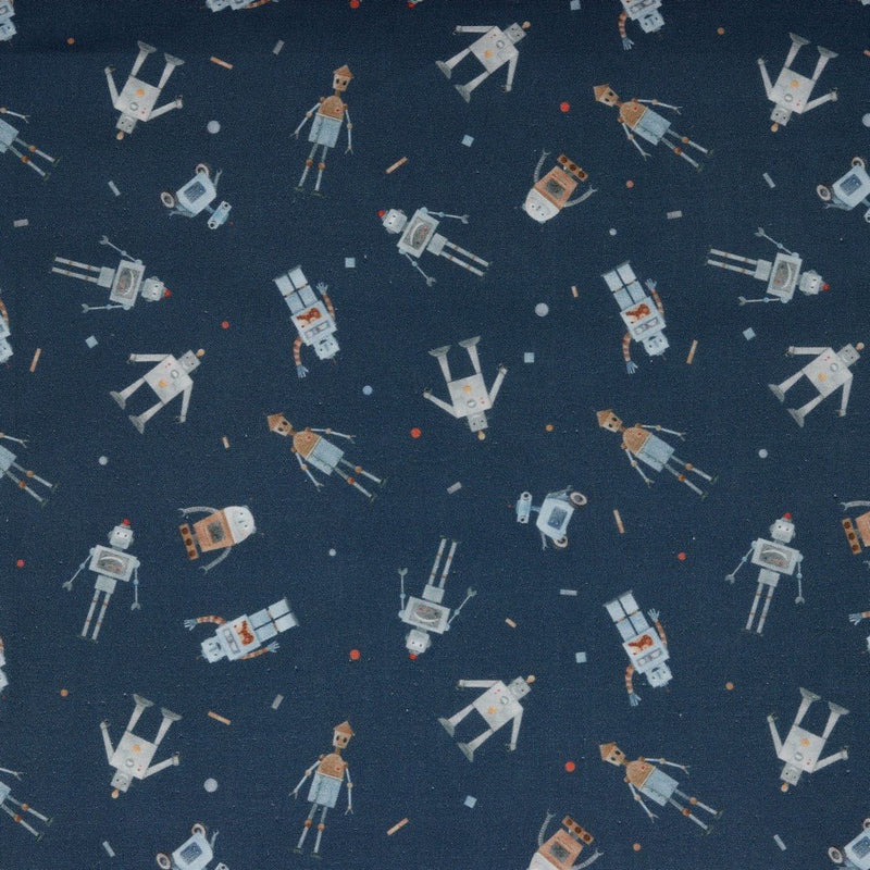 100% Cotton Print - Robots - The Fabric Counter