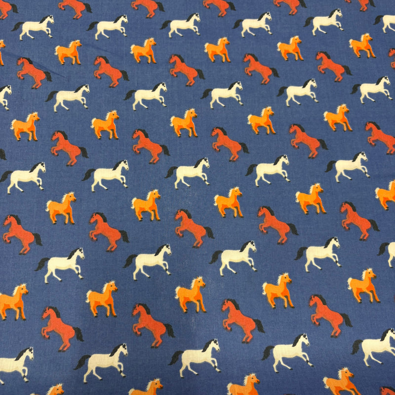 Horse print Polycotton