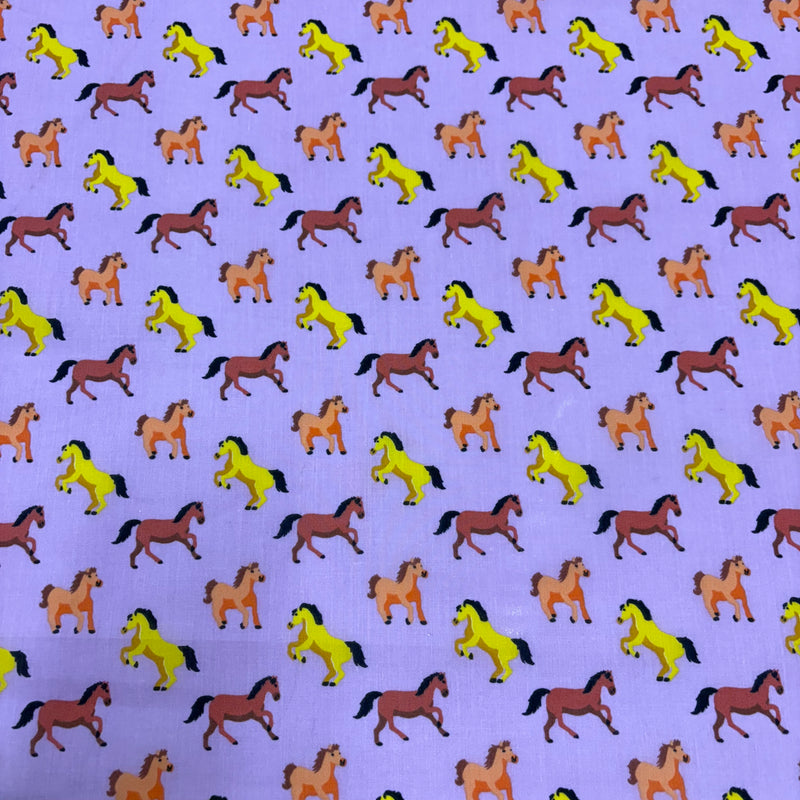 Horse print Polycotton
