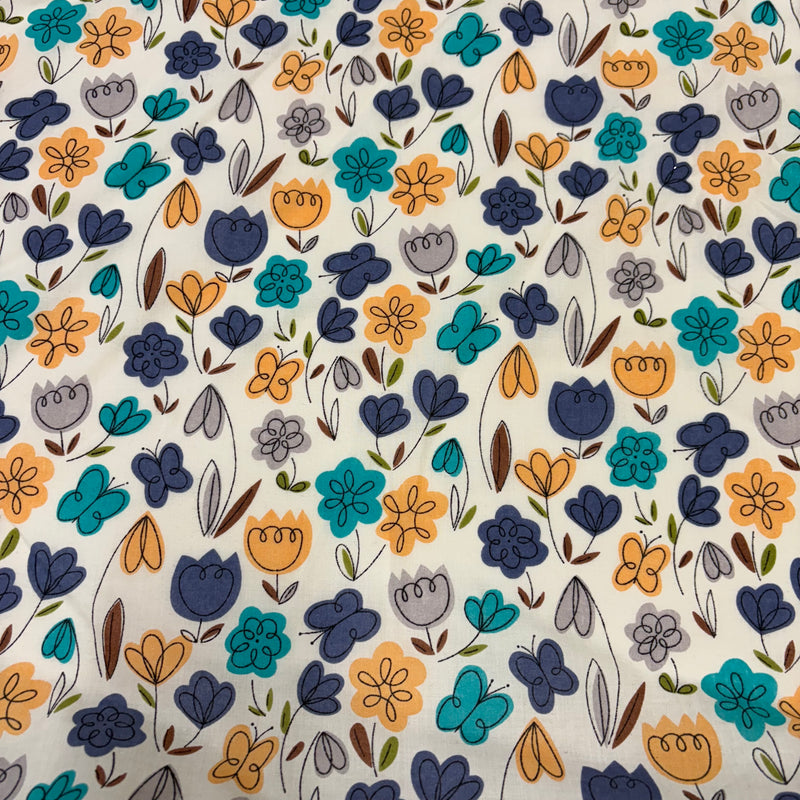 Floral Polycotton