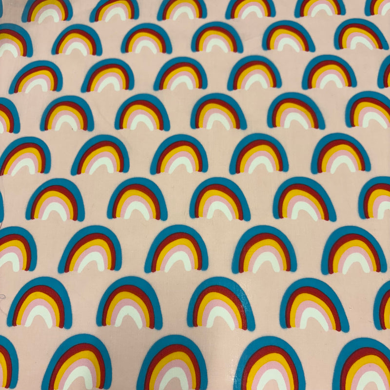 Rainbow print Polycotton