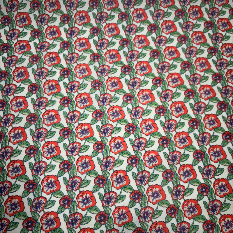 Floral Polycotton