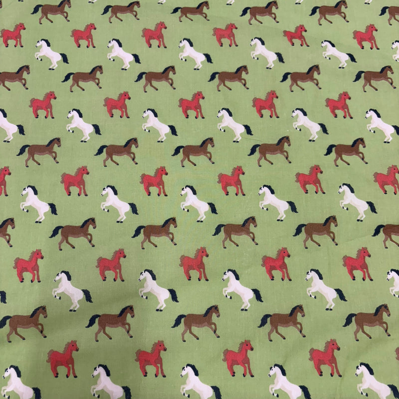 Horse print Polycotton