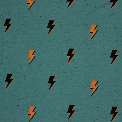 Cotton Jersey - Lightening Bolt - The Fabric Counter