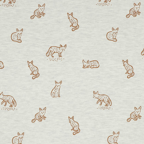 Cotton Jersey Melange - Foxes - The Fabric Counter