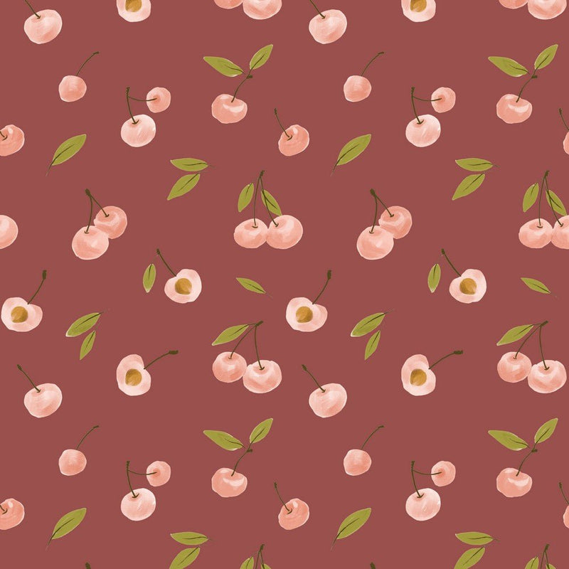 Digital Cotton Jersey - Cherry - The Fabric Counter