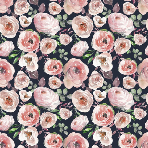 Digital Cotton Jersey - Roses - The Fabric Counter