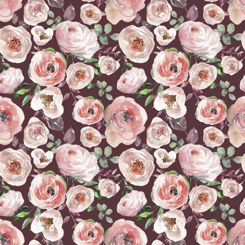 Digital Cotton Jersey - Roses - The Fabric Counter