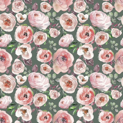 Digital Cotton Jersey - Roses - The Fabric Counter