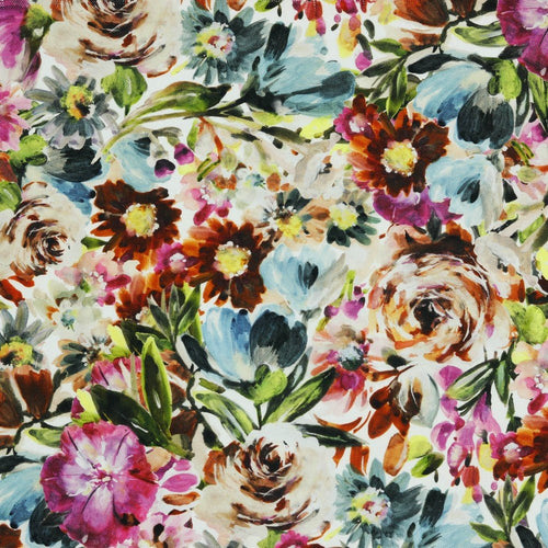 Digital Print Cotton Canvas - Floral - The Fabric Counter