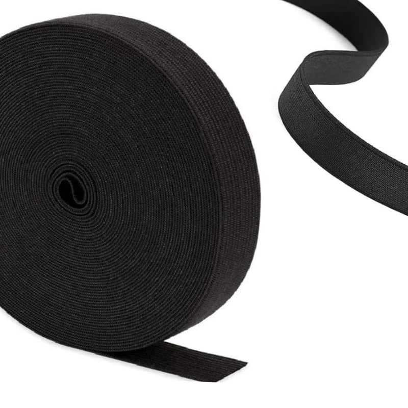 Elastic 2.5mtrs Bundles Black & White 10mm - 30mm - The Fabric Counter