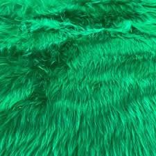 Faux Fun Fur - Green - The Fabric Counter